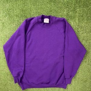Vintage purple Fruit of the loom Blank crewneck
